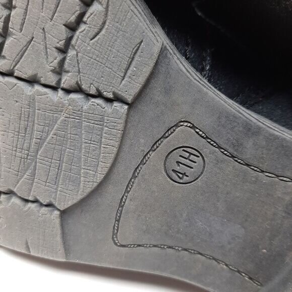 JANA | Germany Chunky Low Heel Shimmer Booties w/ Strap Detail Sz 9.5 US/ Eur 41 - Picture 14 of 15